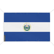 Drapeau salvador en polyester résistant avec œillets