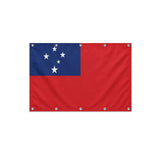 Drapeau des Samoa format S en polyester avec dix œillets