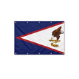 Drapeau des Samoa américaines format S en polyester avec dix œillets
