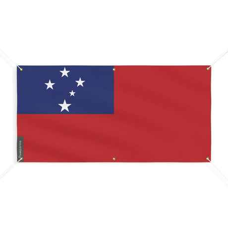 Drapeau samoa polyester résistant aux intempéries 6 œillets