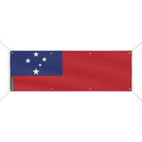 Drapeau samoa polyester résistant avec œillets renforcés