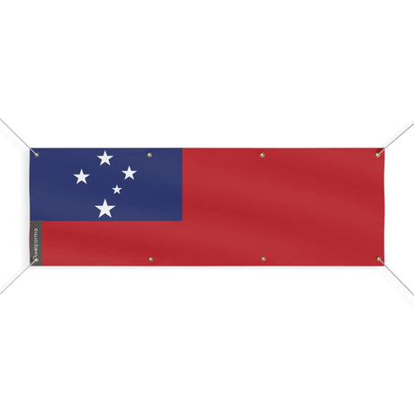 Drapeau samoa polyester résistant avec œillets renforcés
