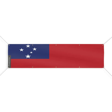 Drapeau samoa polyester résistant œillets usage extérieur