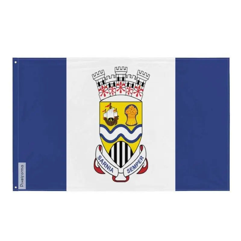 Drapeau sarnia polyester résistant avec œillets à gauche