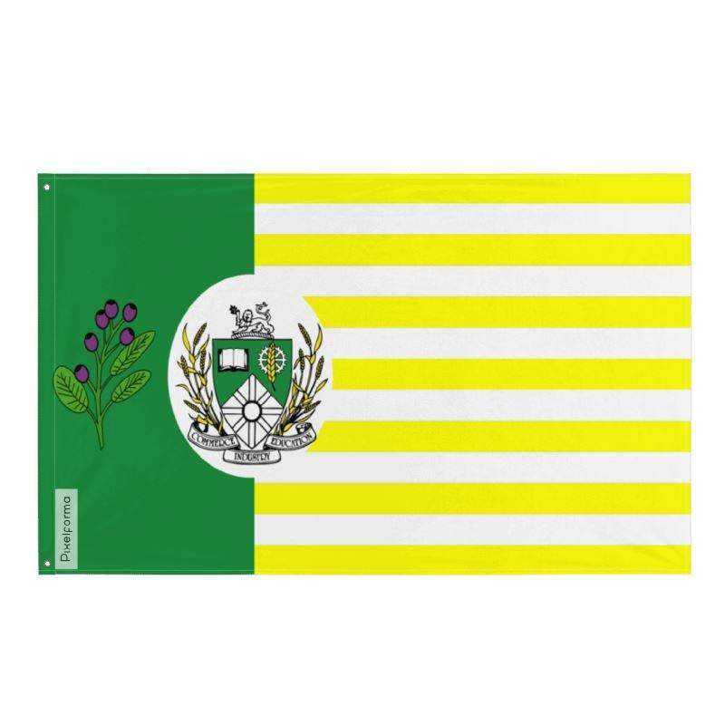 Drapeau Saskatoon en plusieurs tailles 100 % polyester Imprimer avec Double ourlet - Pixelforma