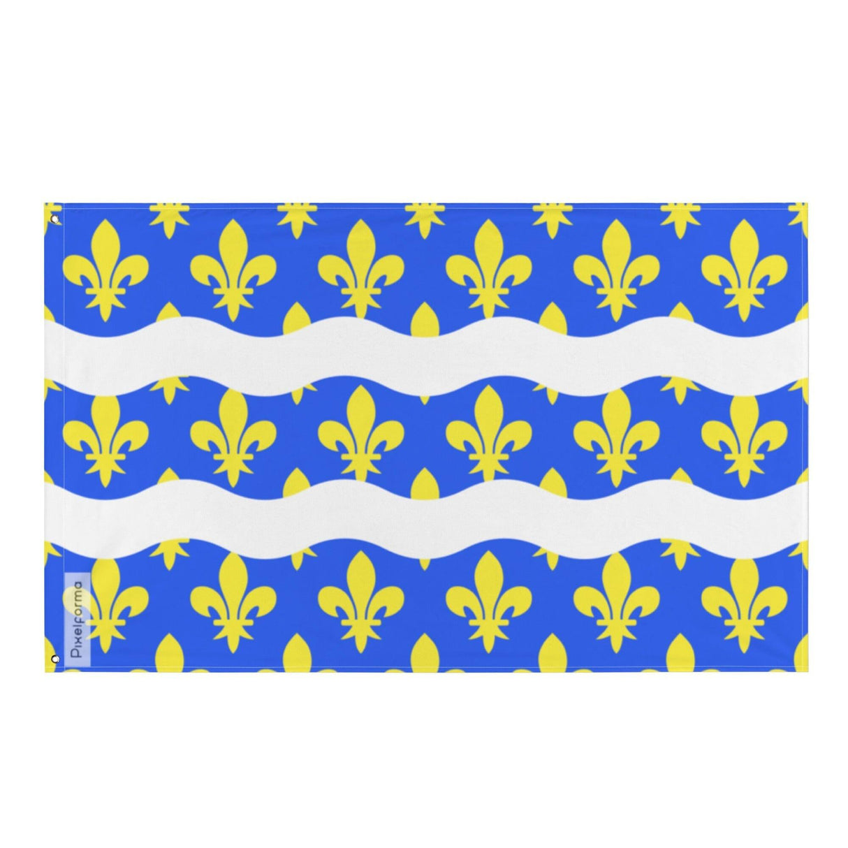 Drapeau Seine-et-Marne en plusieurs tailles 100 % polyester Imprimer avec Double ourlet - Pixelforma 