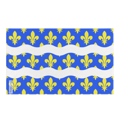 Drapeau seine-et-marne polyester résistant œillets à gauche