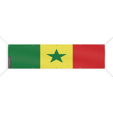Drapeau sénégal polyester résistant dix œillets extérieur