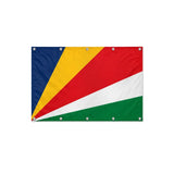 Drapeau des Seychelles format S en polyester avec dix œillets