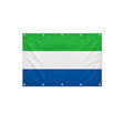 Drapeau de Sierra Leone format S en polyester avec dix œillets