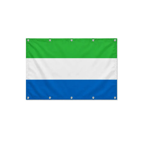 Drapeau de Sierra Leone format S en polyester avec dix œillets