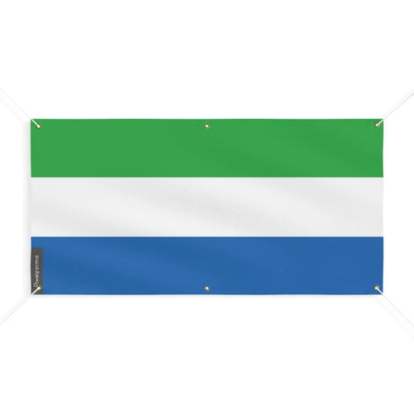 Drapeau sierra leone polyester résistant aux intempéries