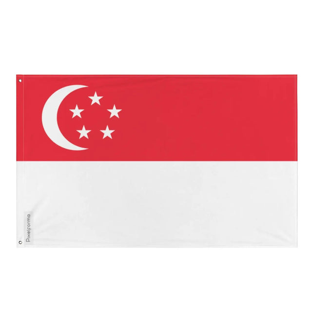 Drapeau singapour plusieurs tailles en polyester - pixelforma