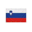 Drapeau de la Slovénie format S en polyester avec dix œillets