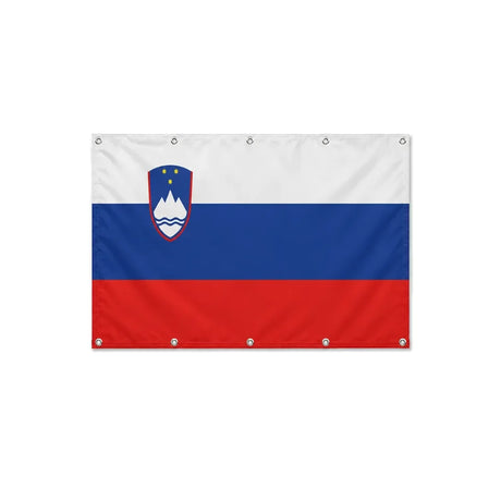 Drapeau de la Slovénie format S en polyester avec dix œillets