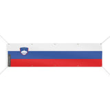 Drapeau slovénie polyester résistant avec œillets renforcés