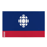 Drapeau Société Radio-Canada en plusieurs tailles 100 % polyester Imprimer avec Double ourlet - Pixelforma 