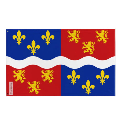 Drapeau somme polyester résistant double ourlet œillets à gauche