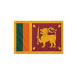 Drapeau du Sri Lanka format S en polyester avec dix œillets