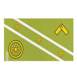 Drapeau st. Thomas polyester résistant œillets à gauche