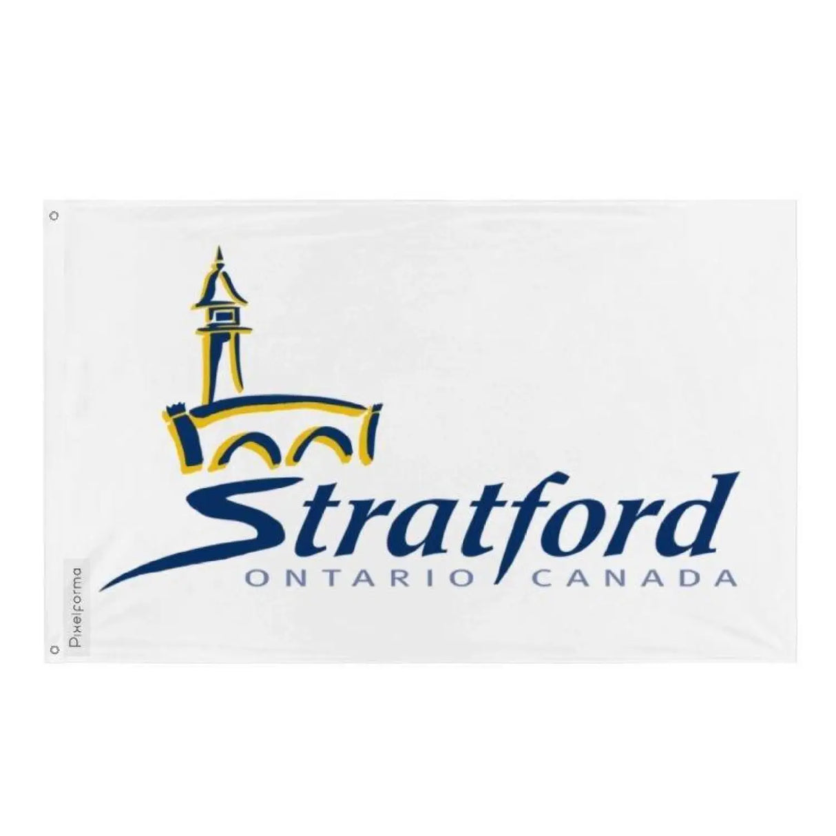 Drapeau stratford plusieurs tailles en polyester - pixelforma