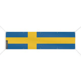 Drapeau suède en polyester résistant avec 10 œillets