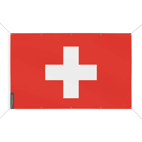 Drapeau suisse 10 oeillets en plusieurs tailles (s) - pixelforma