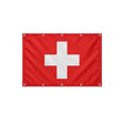 Drapeau Suisse format S en polyester avec dix œillets