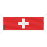 Drapeau suisse armoiries en polyester résistant intempéries