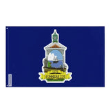 Drapeau summerside polyester résistant avec œillets à gauche