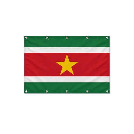 Drapeau du Suriname format S en polyester avec dix œillets
