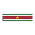 Drapeau suriname polyester résistant usage extérieur durable