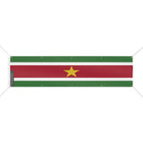 Drapeau suriname polyester résistant usage extérieur durable