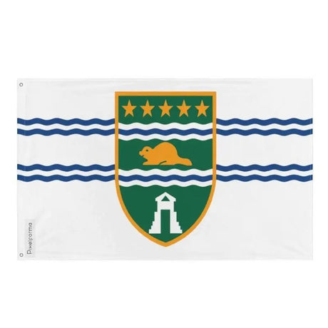 Drapeau surrey polyester résistant avec œillets à gauche