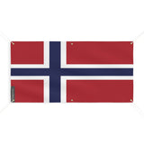 Drapeau svalbard jan mayen polyester résistant intempéries