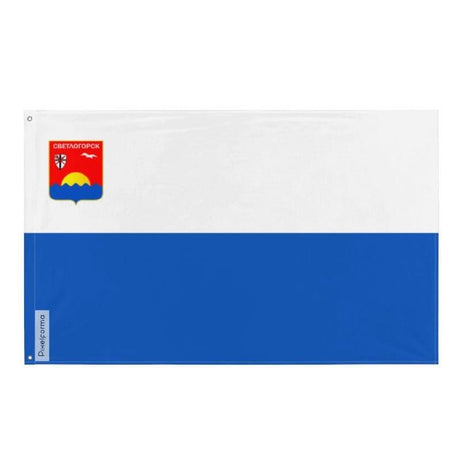 Drapeau Svetlogorsk en plusieurs tailles 100 % polyester Imprimer avec Double ourlet - Pixelforma