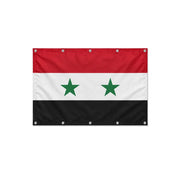 Drapeau de la Syrie format S en polyester avec dix œillets