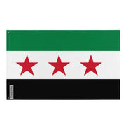 Drapeau syrie polyester avec œillets à gauche durable