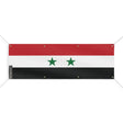 Drapeau syrie polyester résistant aux intempéries œillets