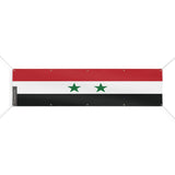 Drapeau syrie polyester résistant avec œillets solidité