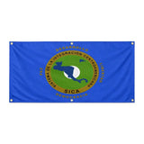 Drapeau système intégration centraméricain polyester résistant