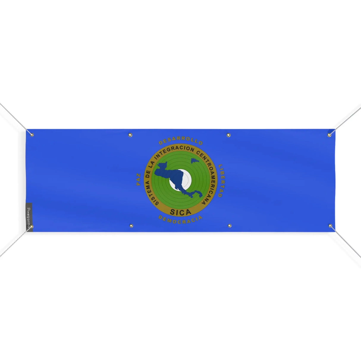 Drapeau système d’intégration centraméricain polyester résistant
