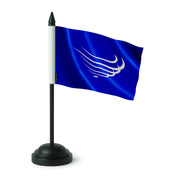 Drapeau table union nations sud-américaines polyester socle noir