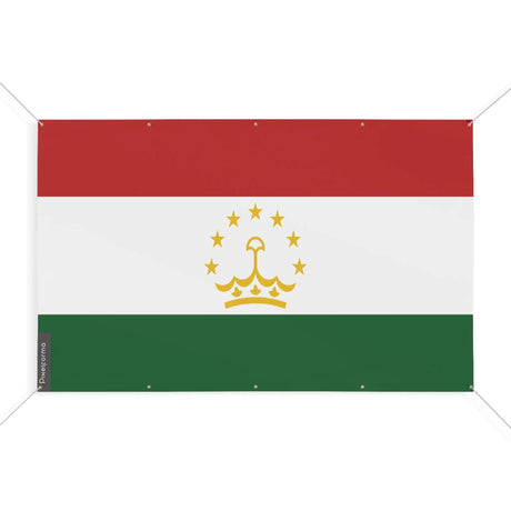 Drapeau tadjikistan polyester résistant dix œillets