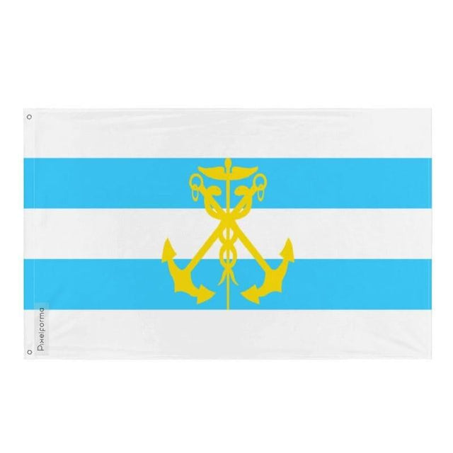 Drapeau Taganrog en plusieurs tailles 100 % polyester Imprimer avec Double ourlet - Pixelforma 