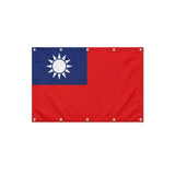 Drapeau Taïwan format S en polyester avec dix œillets