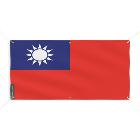 Drapeau taïwan polyester résistant aux intempéries