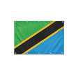 Drapeau de la Tanzanie format S en polyester avec dix œillets