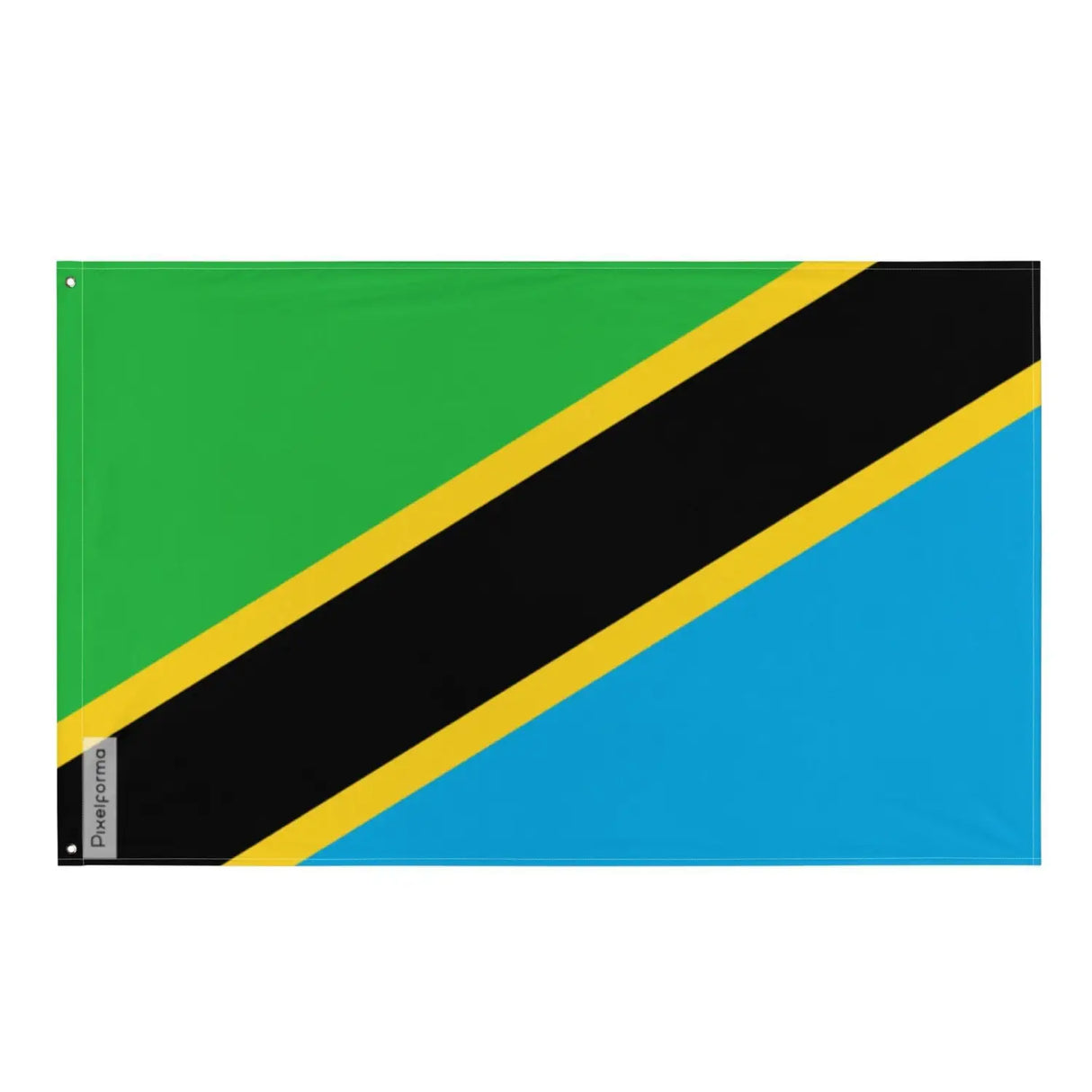 Drapeau tanzanie plusieurs tailles en polyester - pixelforma