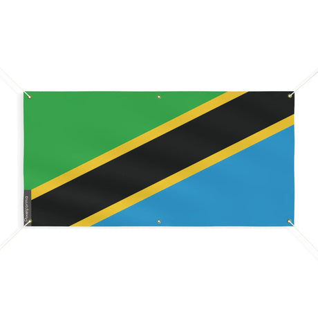 Drapeau tanzanie polyester résistant pour extérieur durable